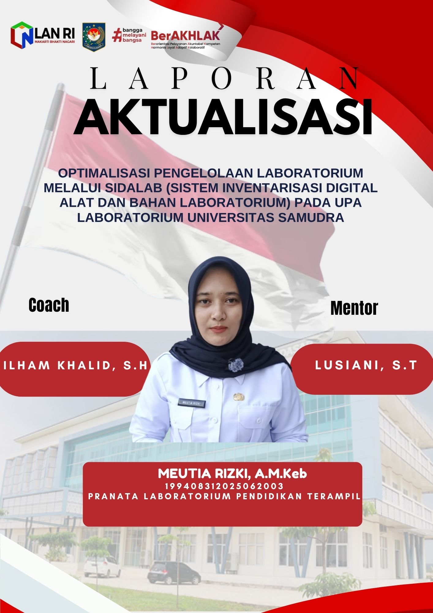 Optimalisasi pengelolaan laboratorium melalui SIDALAB (Sistem Inventarisasi Digital Alat dan Bahan Laboratorium serta Data Kegiatan Praktikum) di UPA Laboratorium Terpadu Universitas Samudra