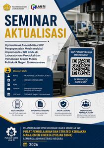 Optimalisasi Aksebilitas SOP Pengoperasian Mesin Melalui Implementasi QR Code di Laboratorium Produksi Dan Pemesinan Teknik Mesin Politeknik Negeri Lhokseumawe