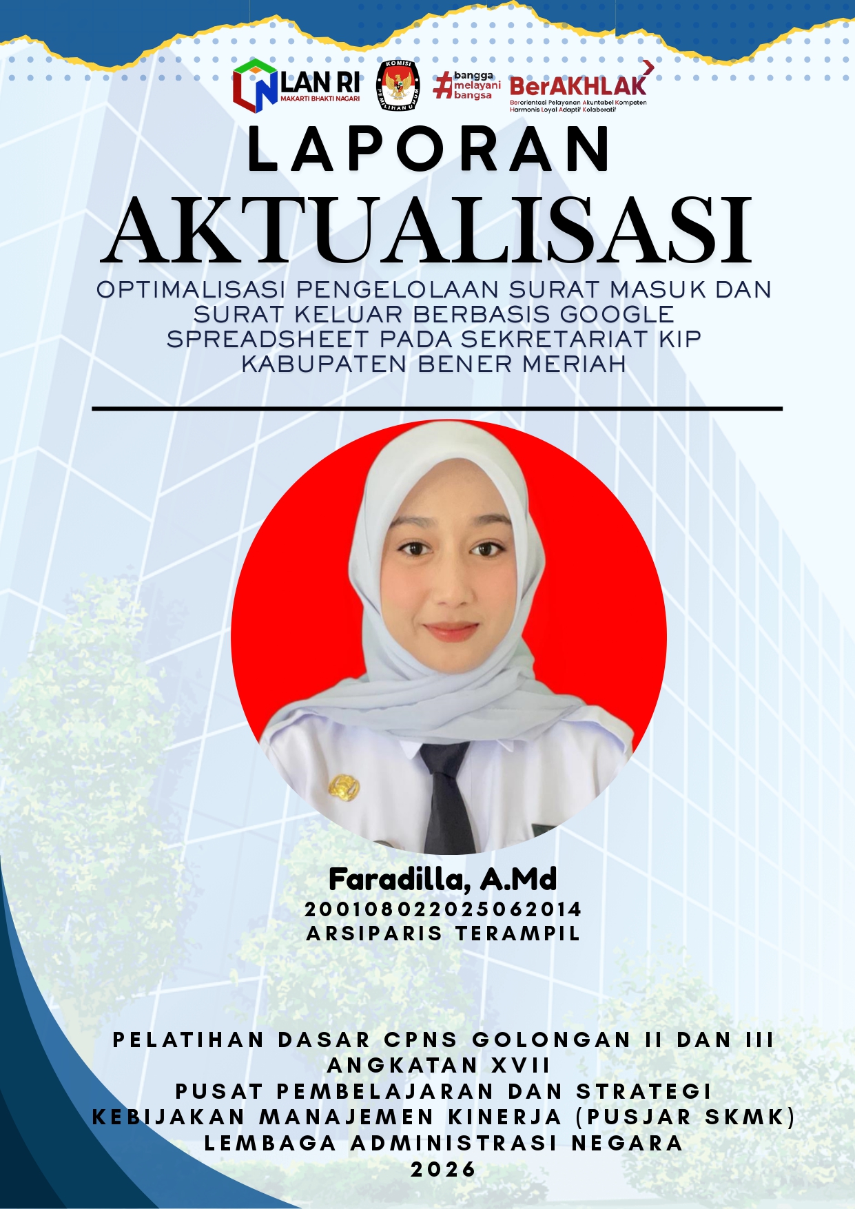 OPTIMALISASI PENGELOLAAN SURAT MASUK DAN SURAT KELUAR BERBASIS GOOGLE SPREADSHEET PADA SEKRETARIAT KIP KABUPATEN BENER MERIAH